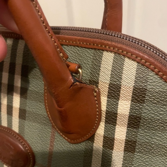 Burberry Haymarket Handbag. - Picture 8 of 17